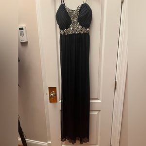 Navy Blue Formal Gown, size 6